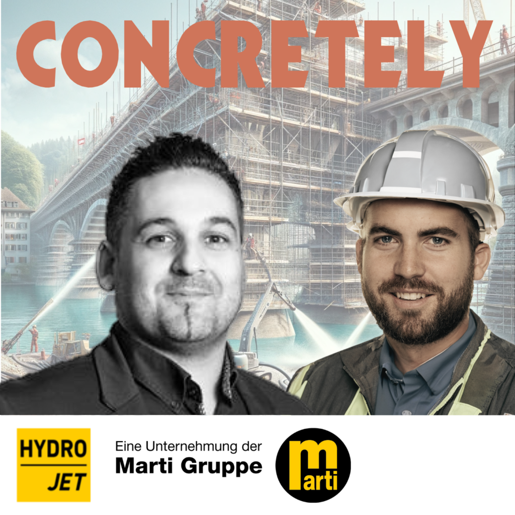 Hydrojet Podcast Concretely - Bauunternehmung BIM Instandsetzung Fridolinsbrücke/ Contractor BIM-Refurbishment